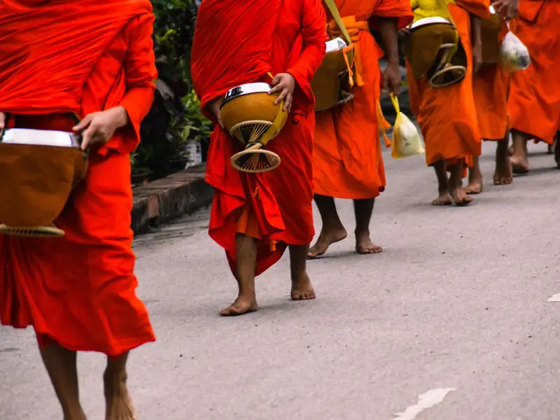 Tak Bat ceremony